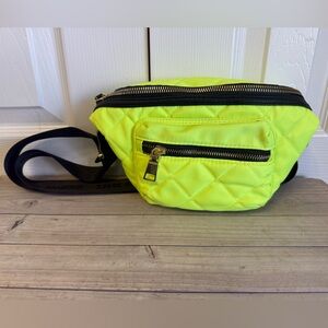 Steve Madden Neon Green Quilted Sling Bag Crossbody Bag